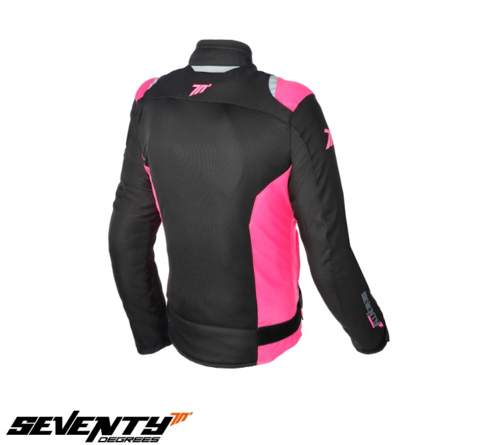 Geaca (jacheta) femei Racing vara Seventy model SD-JR50 culoare: negru/roz [2]