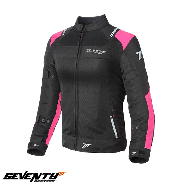 Geaca (jacheta) femei Racing vara Seventy model SD-JR54 culoare: negru/roz [1]