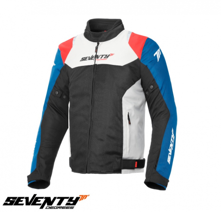 Geaca (jacheta) barbati Racing vara Seventy model SD-JR48 culoare: negru/rosu/albastru [0]