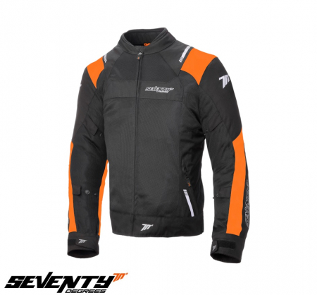 Geaca (jacheta) barbati Racing vara Seventy model SD-JR52 culoare: negru/portocaliu [0]