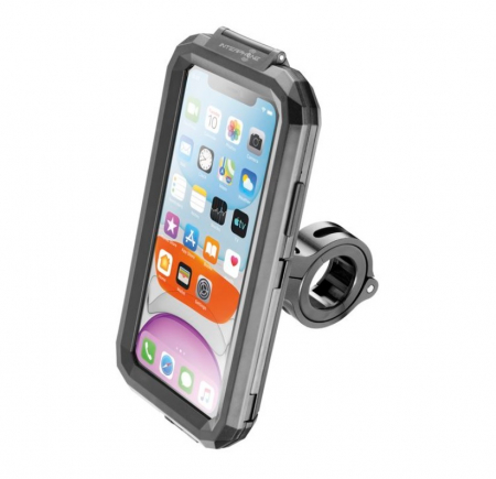 Suport telefon Interphone model Armor Pro – carcasa universala – montaj pe ghidon – waterproof – diagonala maxima smartphone: 6.5 inch [0]
