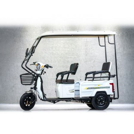 Tricicleta pentru transport 2 locuri Xigma cu cabina motor 500W 72V 22Ah 25km/h [3]