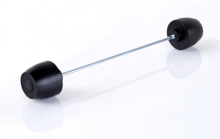 Axle sliders PUIG PHB19 Negru without color caps, rear [1]