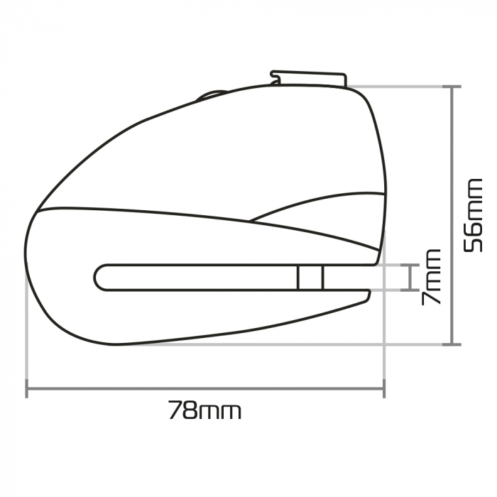 Blocator Disc cu Alarma Oxford Screamer 7 [5]