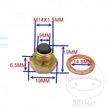 Buson golire ulei cu magnet JMP M14X1.50 cu garnitura 723.93.20 [2]