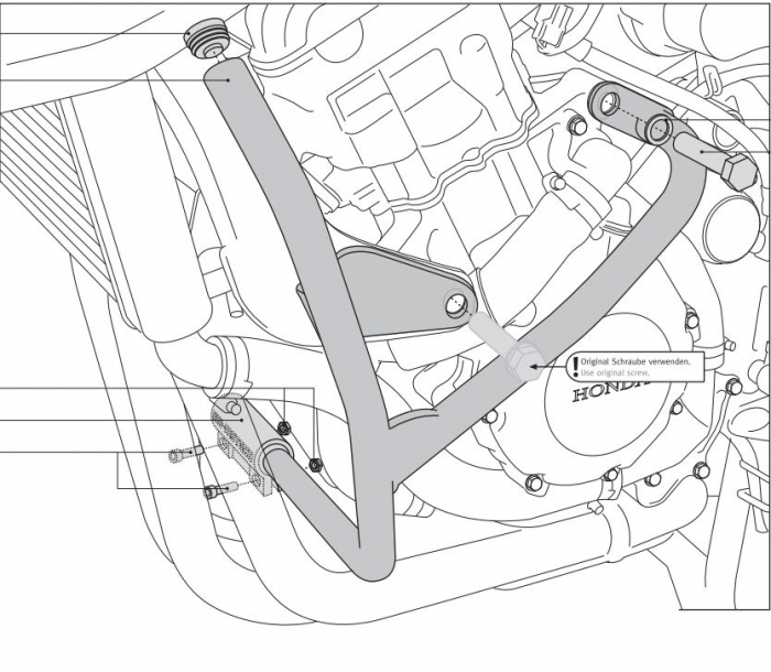 Crash Bar Negru. Honda CBF 1000 2006-2009 [3]