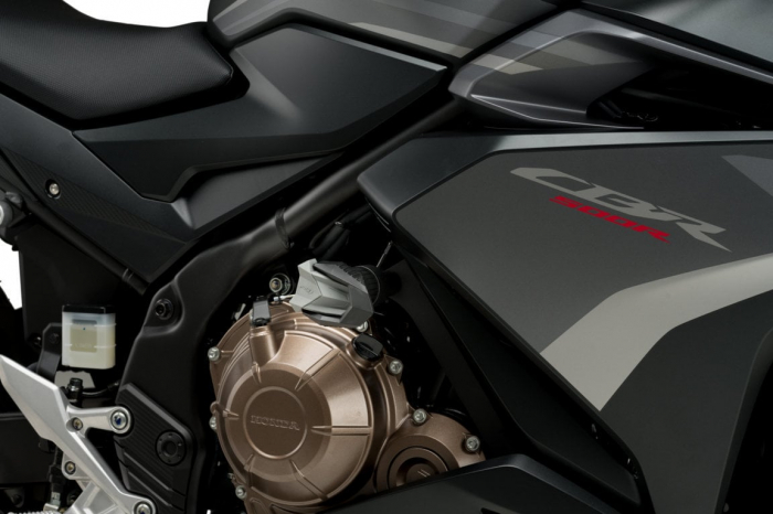 Frame sliders PUIG R19 black with grey rubber [2]