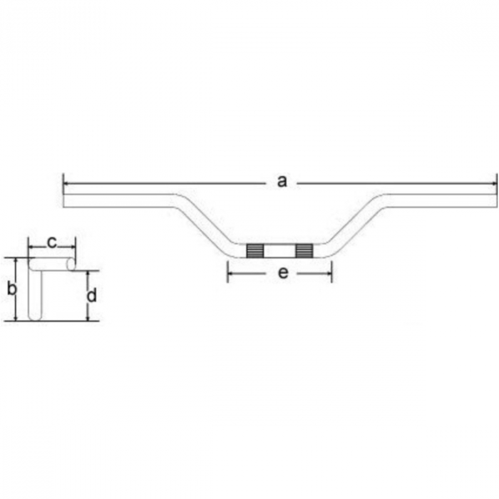 Ghidon otel TRW 22 Ø MCL113 Touring Low Chrome MCL113 [2]