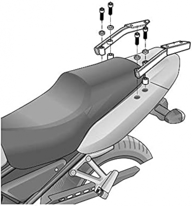 Kit de prindere cutie Top Master SHAD Yamaha FZS [2]