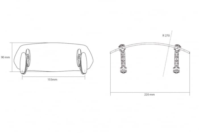 Deflector Parbriz Motocicleta Universal [2]