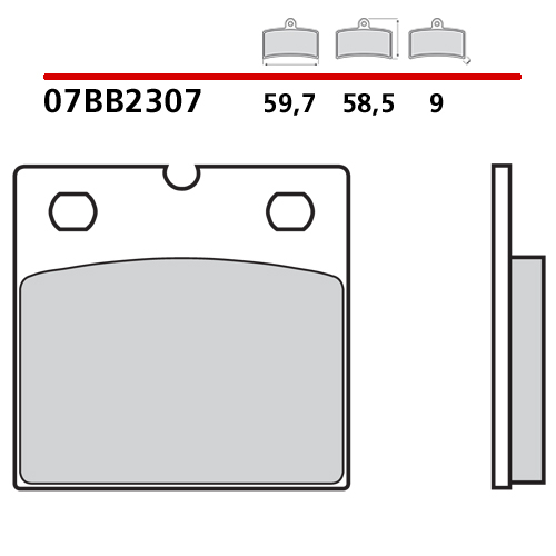 placute frana brembo 07BB2307 [2]
