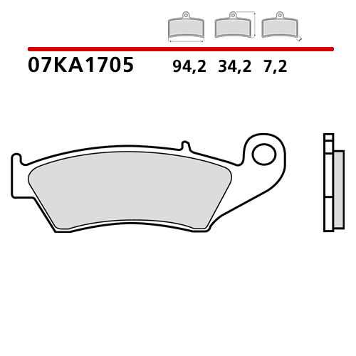 placute frana brembo 07KA1705 [2]