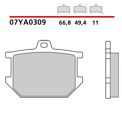 placute frana brembo 07YA0309 [2]