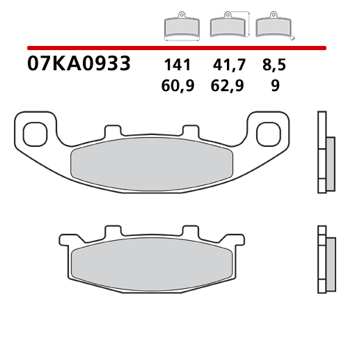 placute frana brembo 07KA0933 [2]