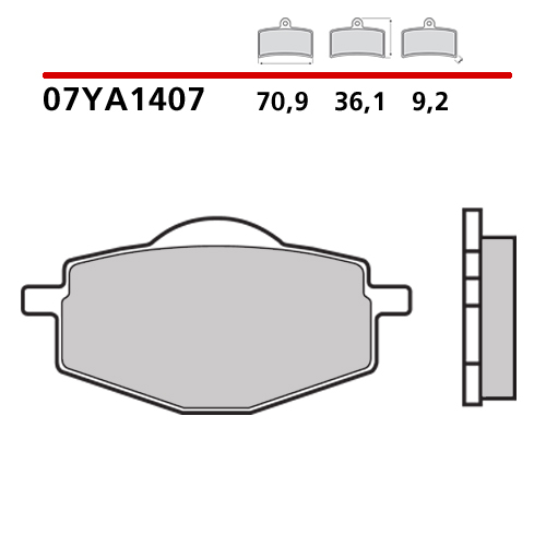 placute frana brembo 07YA1407 [2]