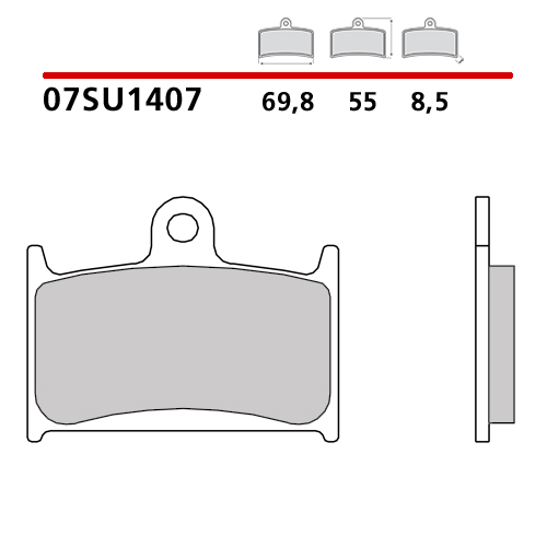 placute frana brembo 07SU1407 [2]