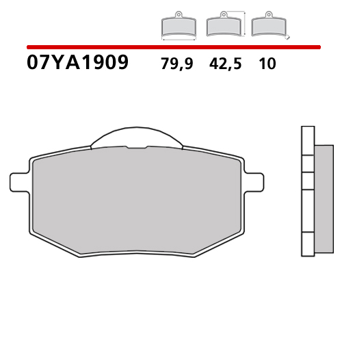 placute frana brembo 07YA1909 [2]