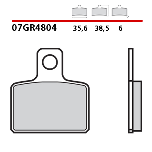 placute frana brembo 07GR4804 [2]