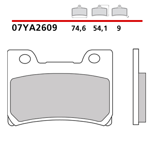placute frana brembo 07YA2609 [2]