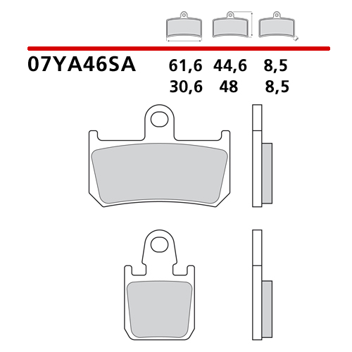 placute frana brembo sinter 07YA46SA [2]