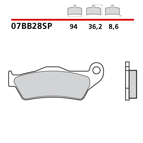 placute frana brembo sinter 07BB28SP [2]