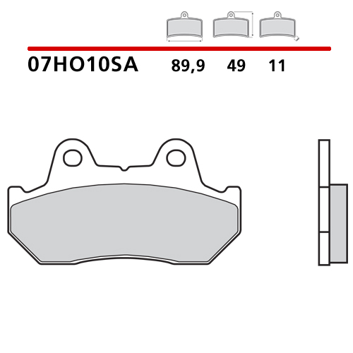 placute frana brembo 07HO10SA [2]