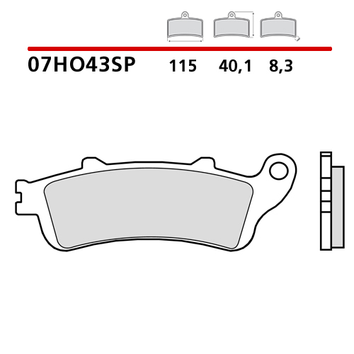 placute frana brembo sinter 07HO43SP [2]