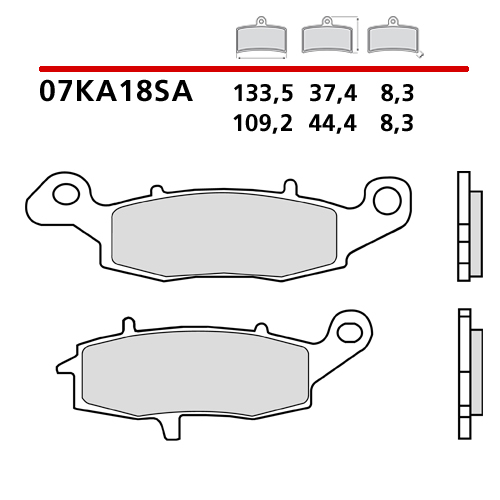 placute frana brembo 07KA18SA [2]