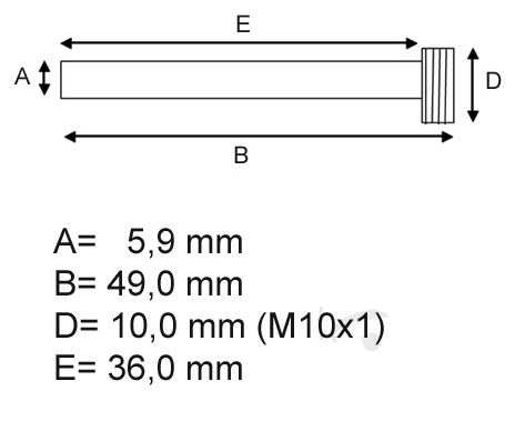 Stift culisant set etrier placute frana PPS-903 717.33.05 [2]