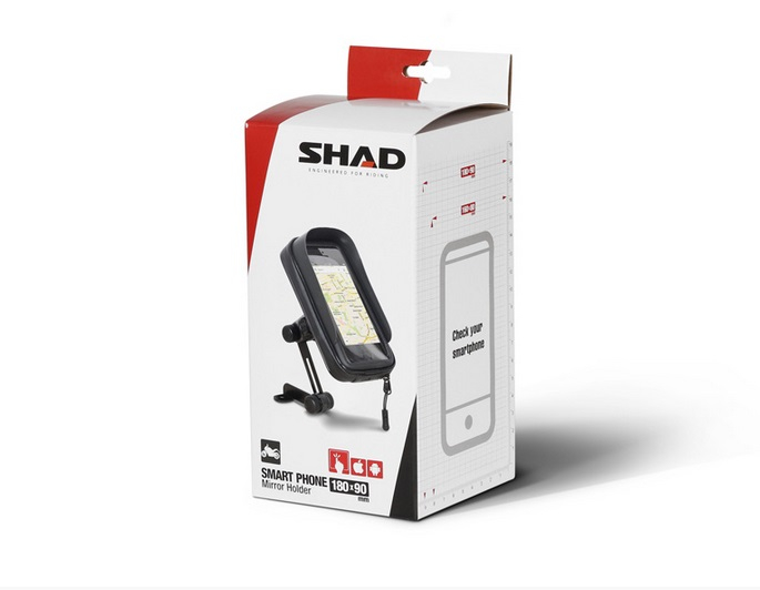 Suport telefon SHAD 160x80 mm prindere pe suportul oglinzii 6,0" [3]