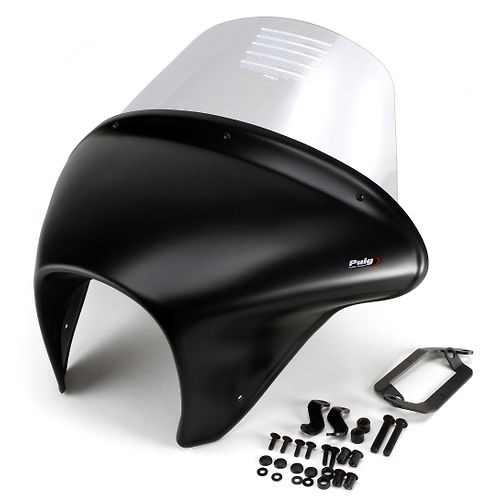 Windscreen PUIG BATWING SML TOURING smoke with matt black housing [2]