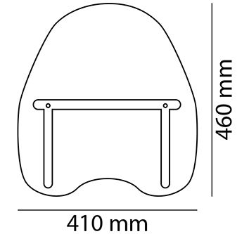 Windshield PUIG DAYTONA IV transparent universal [2]