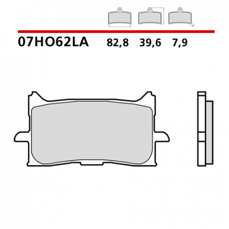 Placute Frana - Placute Frana Fata Honda Brembo 07HO62LA