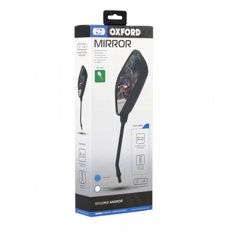 Oglinda Moto Universala Oxford Oblong - Stanga [1]