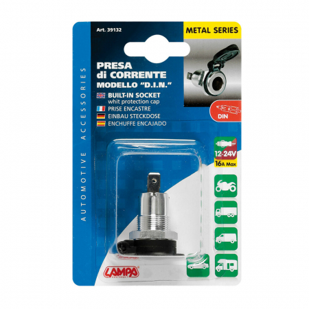 Priza moto incastrata adaptor DIN 12/24V [2]