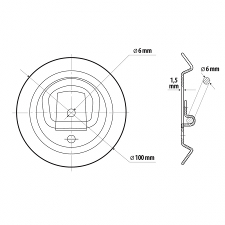Ancora prindere CARGO D-RING ANCHOR [4]