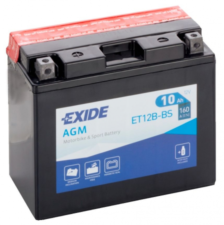 Baterie - Baterie Moto Exide YT12B-BS