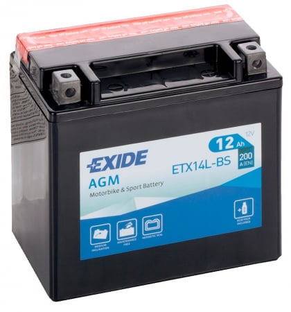 Baterie - Baterie Moto Exide YTX14L-BS