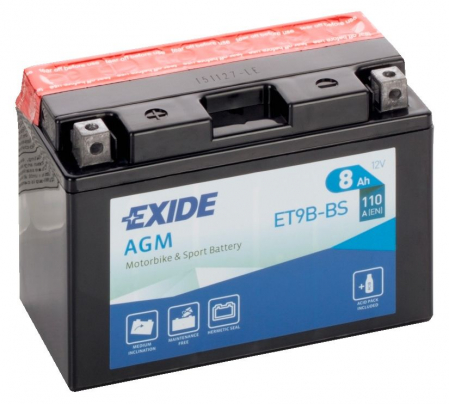 Baterie - Baterie Moto Exide YT9B-BS