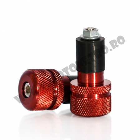 Capete Ghidon - Capete de ghidon MOTION STUFF Rosu (d18-20mm) STF-202-1014