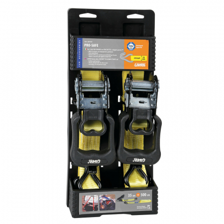 Pro-Safe Heavy Duty Ratchet Tie-Down Straps Set - 5 m [2]