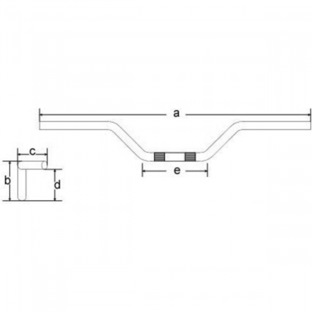 Ghidon otel TRW 22 Ø MCL113 Touring Low Chrome MCL113 [1]