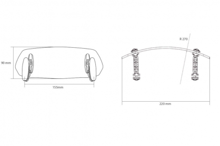 Deflector reglabil PUIG clip-on smoke [3]