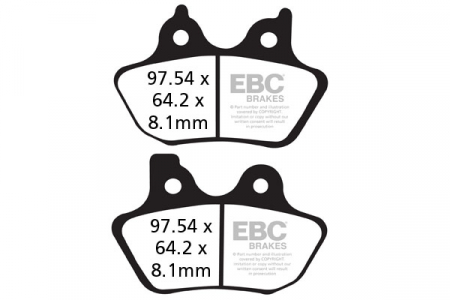 Piese moto - Placute de frana EBC