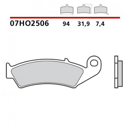 placute frana brembo 07HO2506 [1]