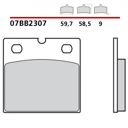 placute frana brembo 07BB2307 [1]