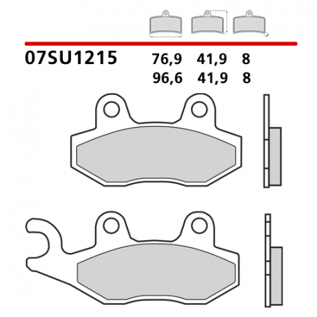 placute frana brembo 07SU1215 [1]