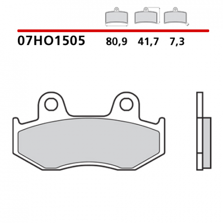 Placute Frana - placute frana brembo 07HO1505