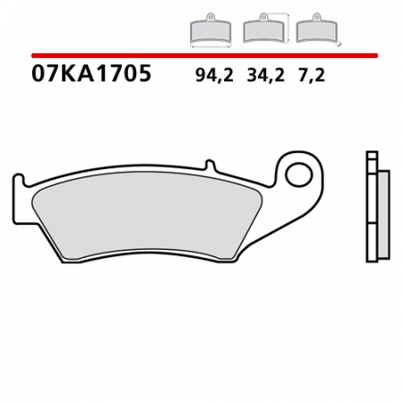placute frana brembo 07KA1705 [1]