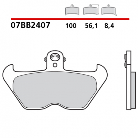 placute frana brembo 07BB2407 [1]